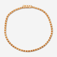 Mémoire - Milgrain 18K Rose Gold Line Diamond Bracelet CBDD134-18KR - THE SOLIST