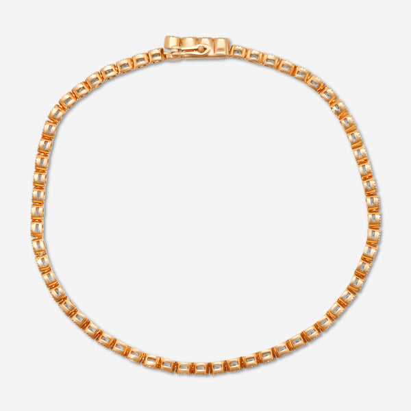 Mémoire - Milgrain 18K Rose Gold Line Diamond Bracelet CBDD134-18KR - THE SOLIST
