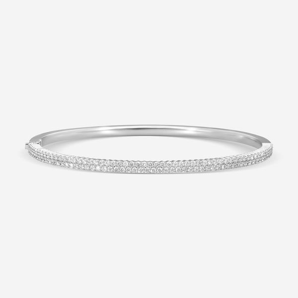 Mémoire - Double Row Paramount Bangle 18K White Gold Bracelet CGPR124-18KW - THE SOLIST