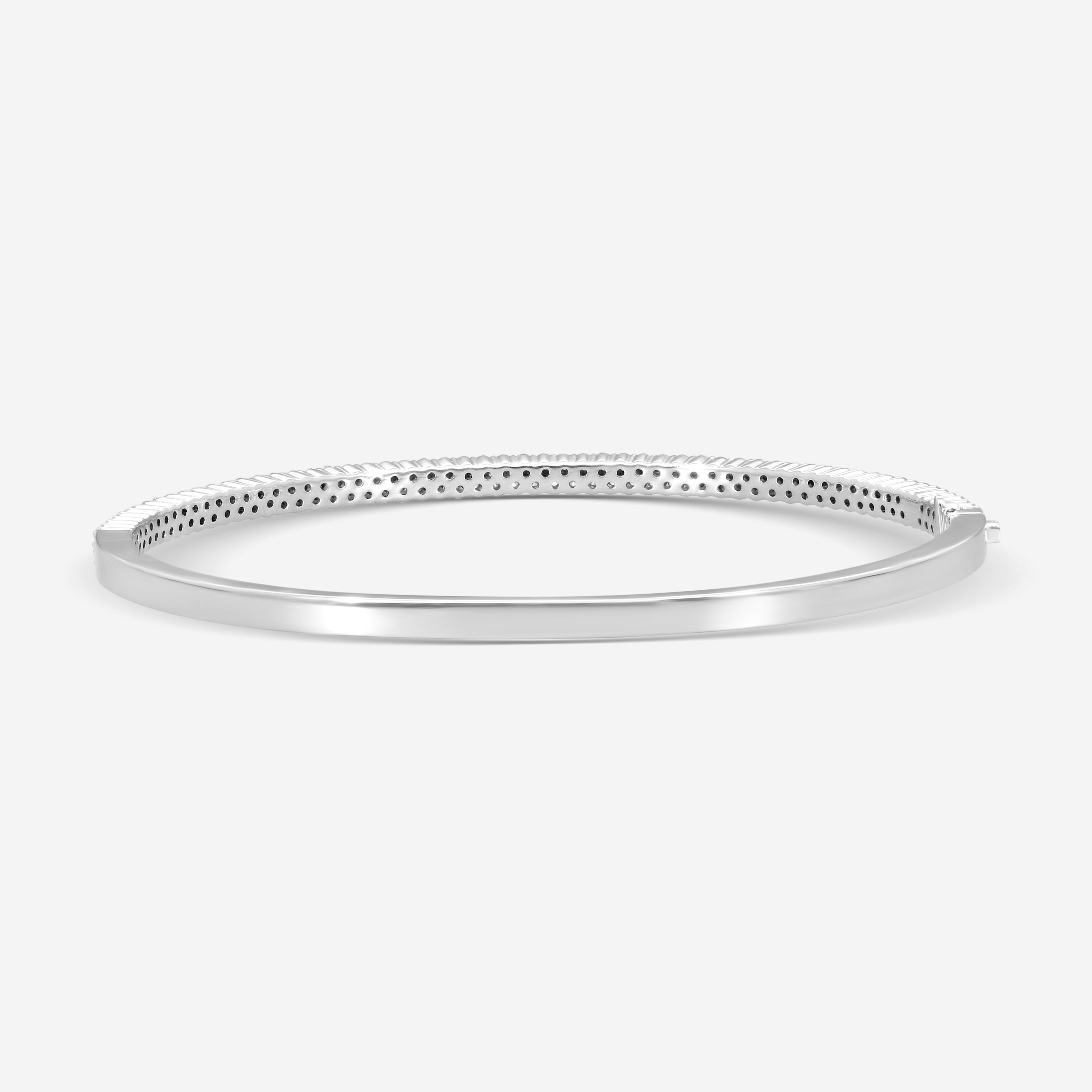 Mémoire - Double Row Paramount Bangle 18K White Gold Bracelet CGPR124-18KW - THE SOLIST