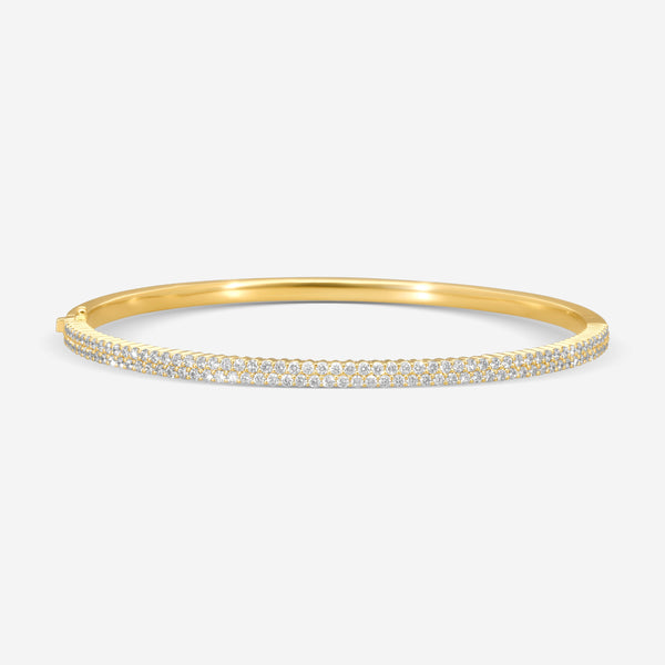Mémoire - Double Row Paramount Bangle 18K Yellow Gold Bracelet CGPR124-18KY - THE SOLIST