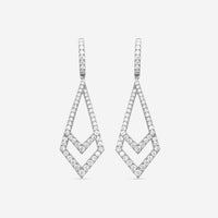 Mémoire - Essentials Kite 18K White Gold Diamond 1.68ct Drop Earrings CHH01K1-18KW - THE SOLIST