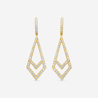 Mémoire - Essentials Kite 18K Yellow Gold Diamond 1.68ct Drop Earrings CHH01K1-18KY - THE SOLIST