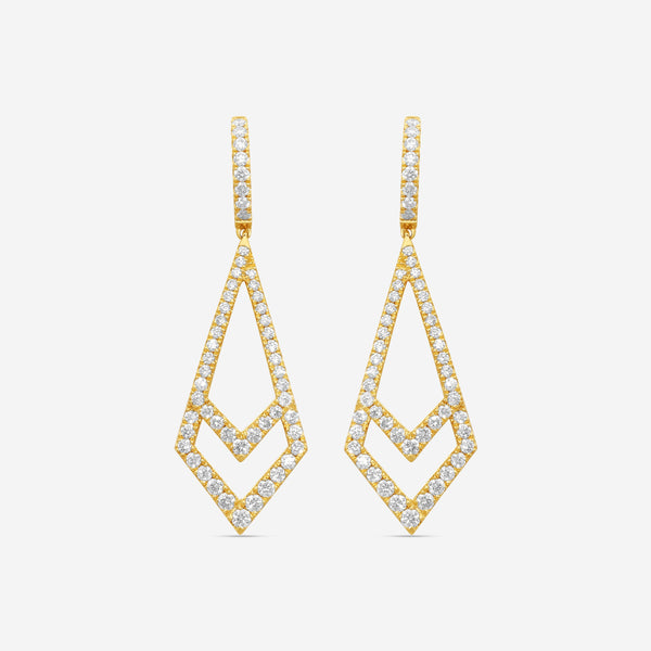 Mémoire - Essentials Kite 18K Yellow Gold Diamond 1.68ct Drop Earrings CHH01K1-18KY - THE SOLIST