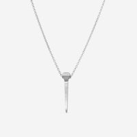 Lugano Mini Nail 18K White Gold Diamond Pendant Necklace 1295288 - THE SOLIST