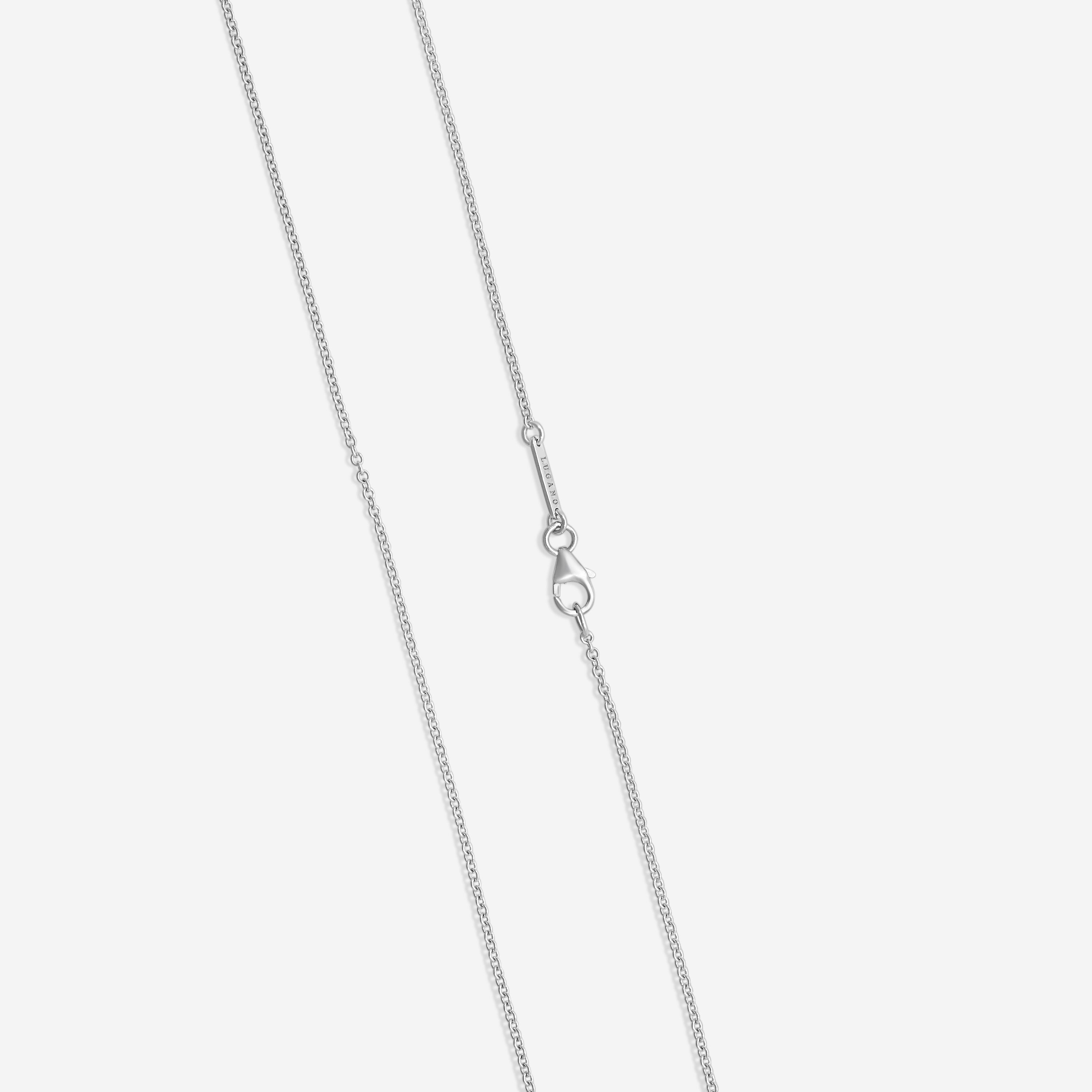 Lugano Mini Nail 18K White Gold Diamond Pendant Necklace 1295288 - THE SOLIST