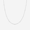 Lugano 18K White Gold Diamond Station Necklace 1149460 - THE SOLIST