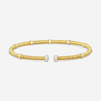 Lugano 18K Yellow Gold Diamond Cuff Bracelet 226-39 - THE SOLIST