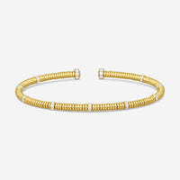 Lugano 18K Yellow Gold Diamond Cuff Bracelet 226-43 - THE SOLIST