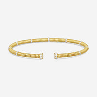 Lugano 18K Yellow Gold Diamond Cuff Bracelet 226-43 - THE SOLIST