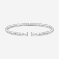 Lugano 18K White Gold Diamond Cuff Bracelet 226-44 - THE SOLIST