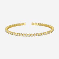 Lugano 18K Yellow Gold Diamond Bangle Bracelet 1316153