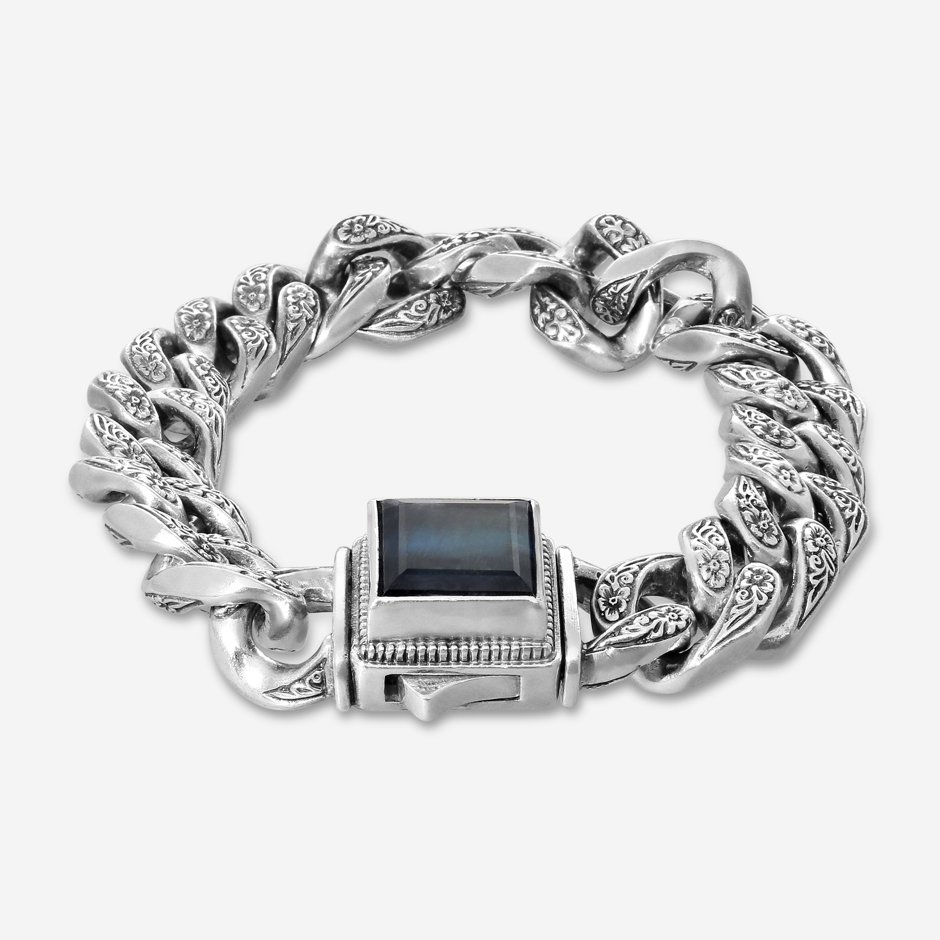 Konstantino Sparta Sterling Silver Spectrolite Link Bracelet BKJ343-301 - THE SOLIST