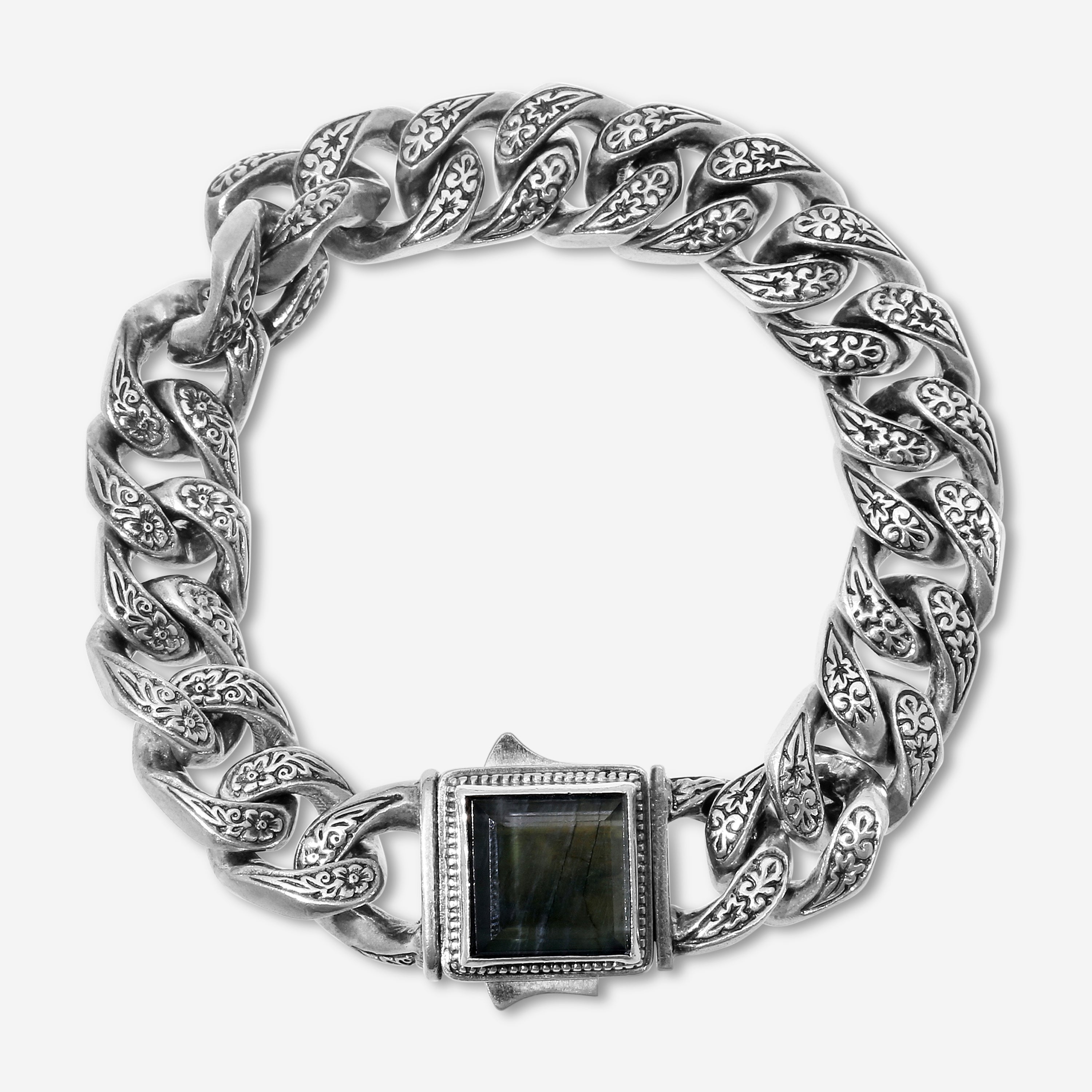 Konstantino Sparta Sterling Silver Spectrolite Link Bracelet BKJ343-301 - THE SOLIST