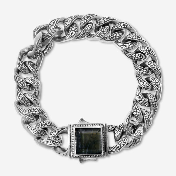 Konstantino Sparta Sterling Silver Spectrolite Link Bracelet BKJ343-301 - THE SOLIST