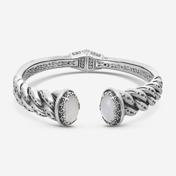 KONSTANTINO - "Ultra" (Cuff) - S/S MOP Doublet Bracelet - MOP Doublet, 11mm - BKJ692-313

Length: 7 INCHES
Retail $1,140.00 - THE SOLIST