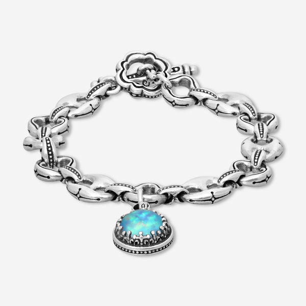 KONSTANTINO - "Ultra" (Link) - S/S Opal Doublet Bracelet - MOP Doublet, 9mm - BKJ695-611

Length: 7.5 INCHES
Retail $890.00 - THE SOLIST