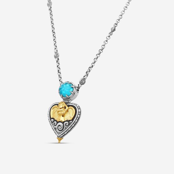 KONSTANTINO - "Angelic" 18K Gold & S/S Rock Crystal-Silika Doublet Necklace - KOMK4773-370-18

Length: 18 INCHES
Retail $2,230.00 - THE SOLIST