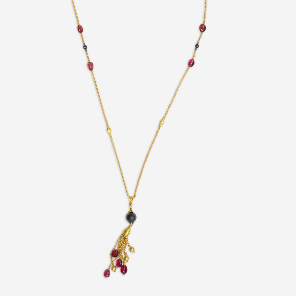 KONSTANTINO - "Callas" 18K Gold Pt-Tahiti Pearl-Blk - Blk Pearl Necklace, Blk Pearl: 5mm - KOMK06042-18KT-647

Length: 28 INCHES
Retail $12,140.00 - THE SOLIST