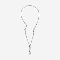 Konstantino Hestia 18K Yellow Gold & Sterling Silver MOP Pendant Necklace KOMK4732-280-28 2U - THE SOLIST