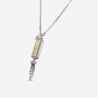 Konstantino Hestia 18K Yellow Gold & Sterling Silver MOP Pendant Necklace KOMK4732-280-28 2U - THE SOLIST