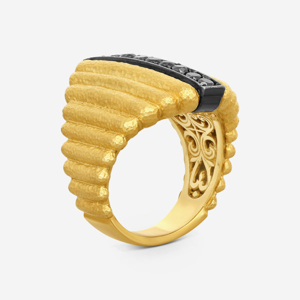 KONSTANTINO - "Callas" 18K Gold Blk Diamond Ring - BLK DIA: 0.54Ct - DMK01148-18KT-110
Retail $6,230.00 - THE SOLIST