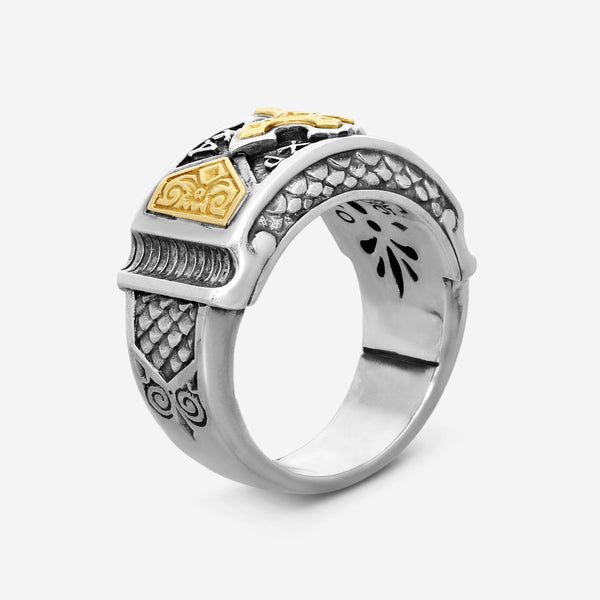 KONSTANTINO - "Heonos" 18K Gold & S/S Ring - DKJ796-130
Retail $1,610.00 - THE SOLIST