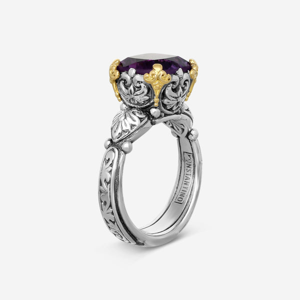 KONSTANTINO - "Hermione" 18K Gold & S/S AM Ring - AM, 5.62Ct- DMK2041-101-CUT S8

Ring Size: 8
Retail $790.00 - THE SOLIST