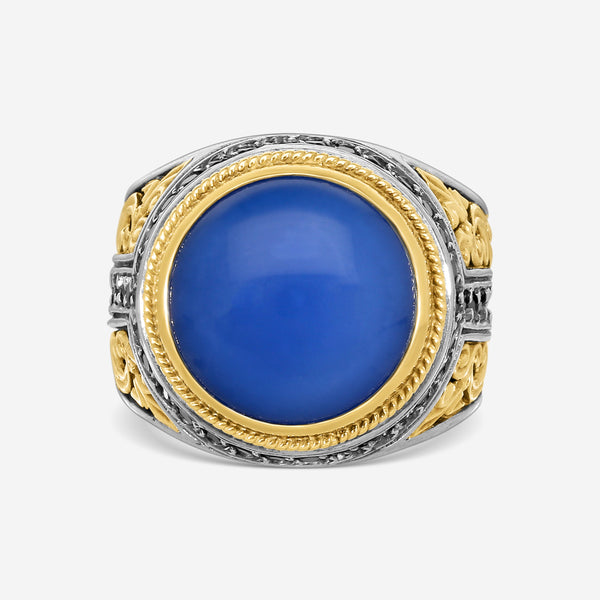 KONSTANTINO - "Plato" Ring - Blue AG, 14mm; Blk Spinel, 1.5mm - DKJ480-296
Retail $2,900.00 - THE SOLIST