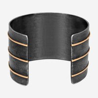 Armenta Rose World 14K Rose Gold & Blackened Sterling Silver Champagne Diamond Cuff Bracelet 15901 - THE SOLIST