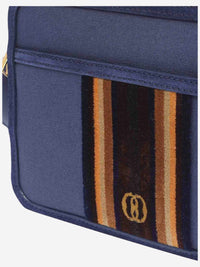 Bally Day Out Blue Fabric & Leather Men's Marine Crossbody Bag 6304837 - THE SOLIST