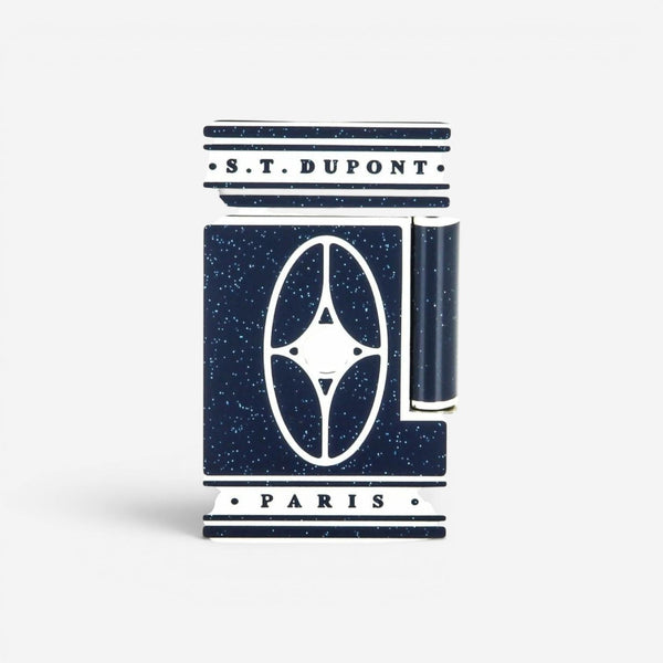 S.T. Dupont Orient Express Ligne 2 Blue Lacquer & Palladium Lighter 16028