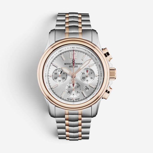 Revue Thommen Airspeed Chronograph Stainless Steel Automatic Men's Watch 16041.6