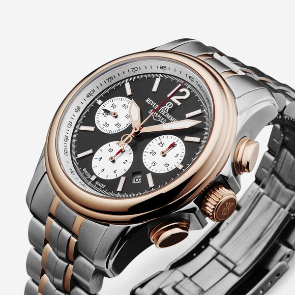 Revue Thommen Airspeed Chronograph Stainless Steel Automatic Men's Watch 16041.6