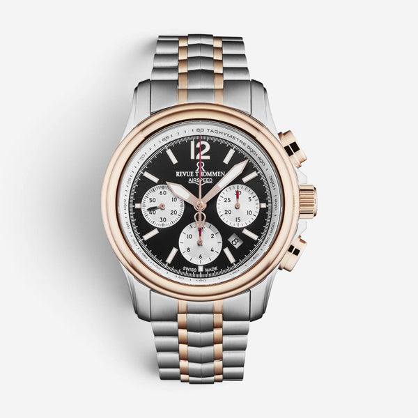 Revue Thommen Airspeed Chronograph Stainless Steel Automatic Men's Watch 16041.6