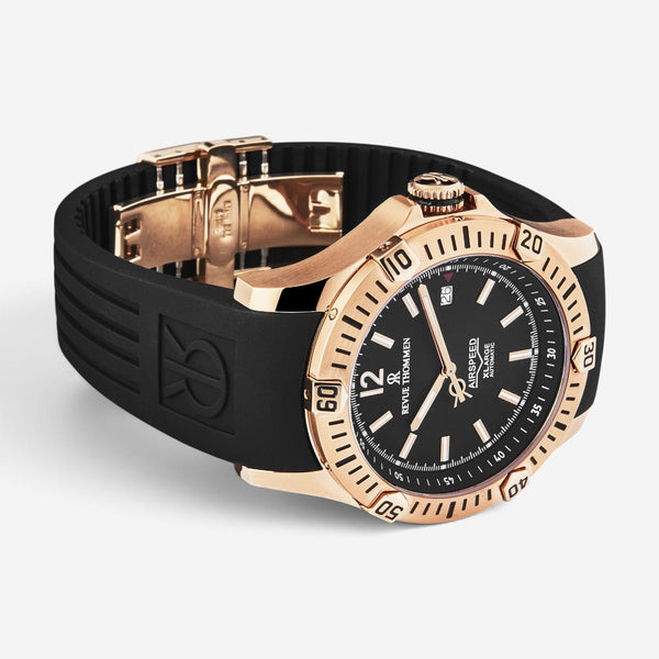 Revue Thommen Airspeed Rose Gold Stainless Steel Automatic Men's Watch 16070.466