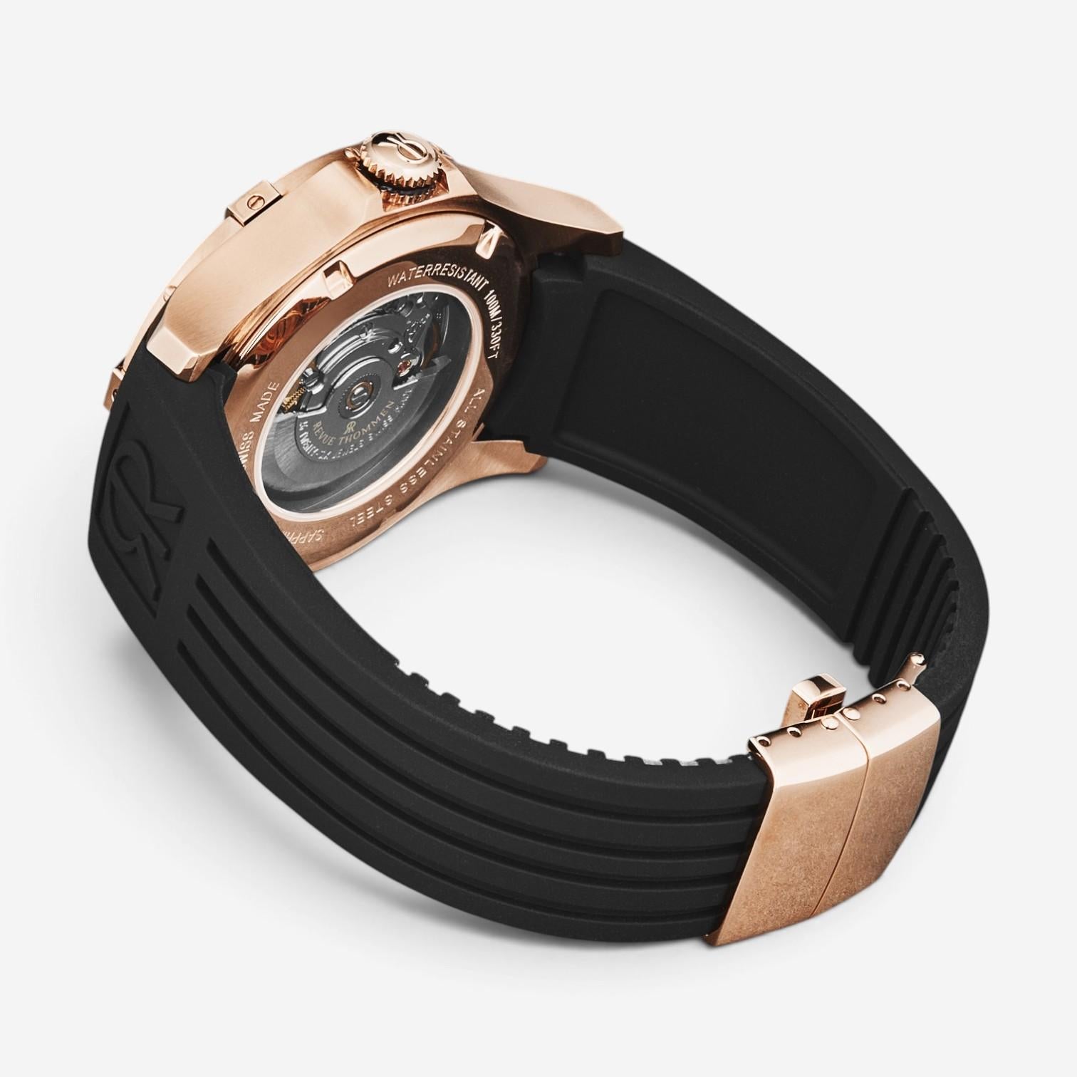 Revue Thommen Airspeed Rose Gold Stainless Steel Automatic Men's Watch 16070.466