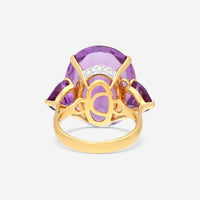 Casato 18K Yellow Gold, Amethyst and Diamond Cocktail Ring 161185