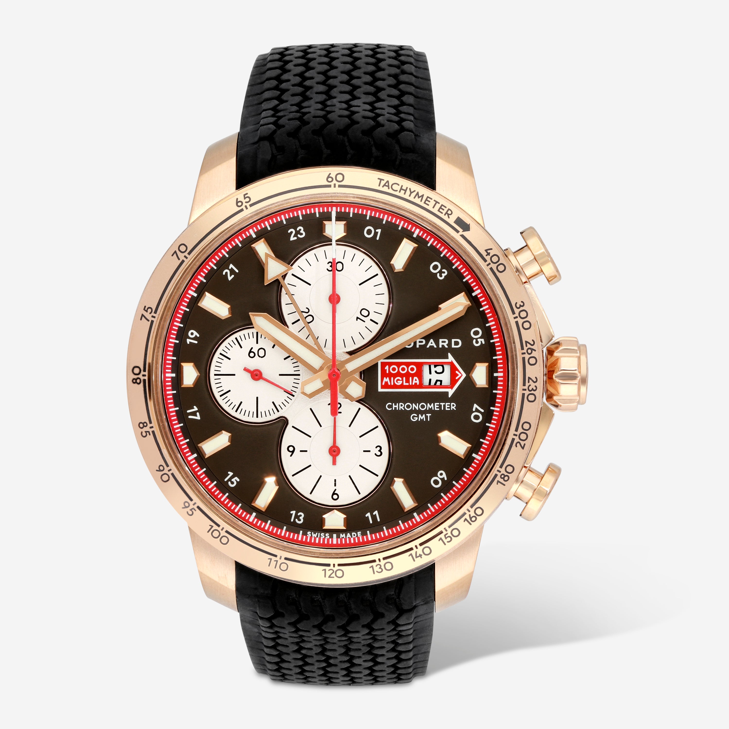 Chopard Mille Miglia Chronograph 18K Rose Gold Automatic Men's Watch 161292-5001 - THE SOLIST
