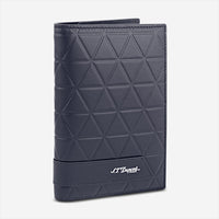 S.T. Dupont Firehead Blue Leather Passport Holder 161614