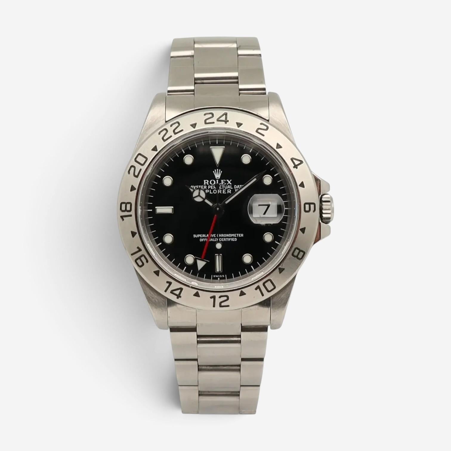 Rolex Explorer II 40mm Stainless Steel Automatic Men's Watch 16570