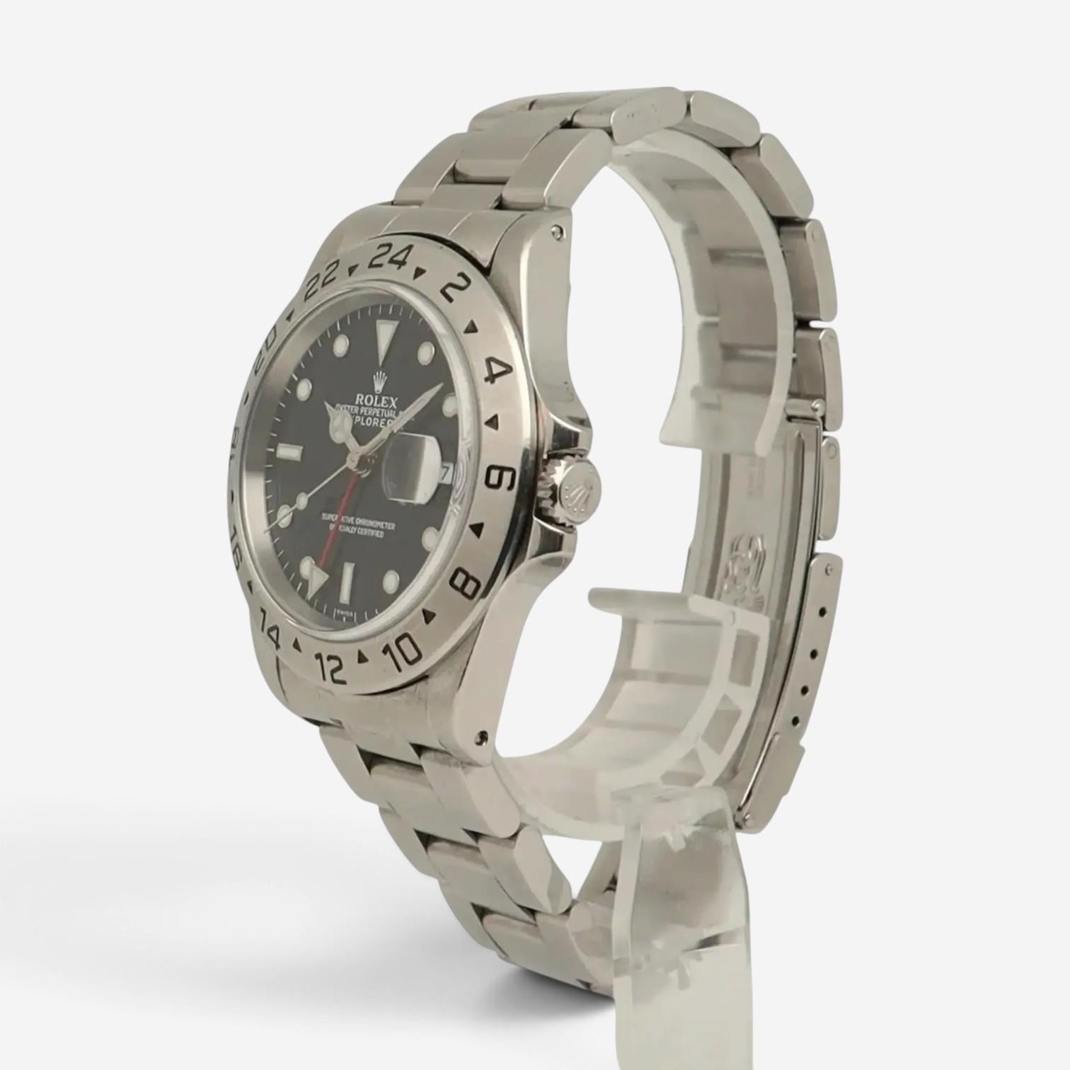 Rolex Explorer II 40mm Stainless Steel Automatic Men's Watch 16570