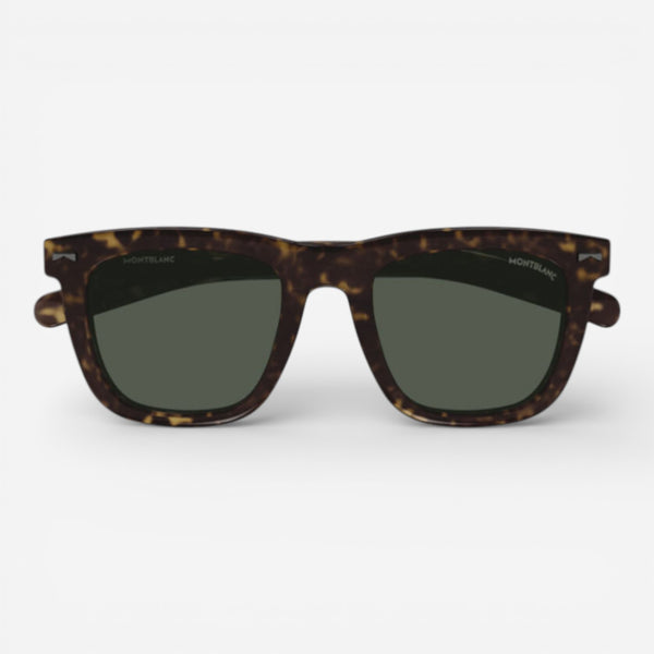 Montblanc Havana & Brown Square Unisex Sunglasses MB0226S007 - THE SOLIST