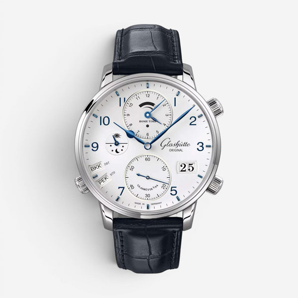 Glashütte Original Senator Cosmopolite Stainless Steel Automatic Men's Watch 1-8