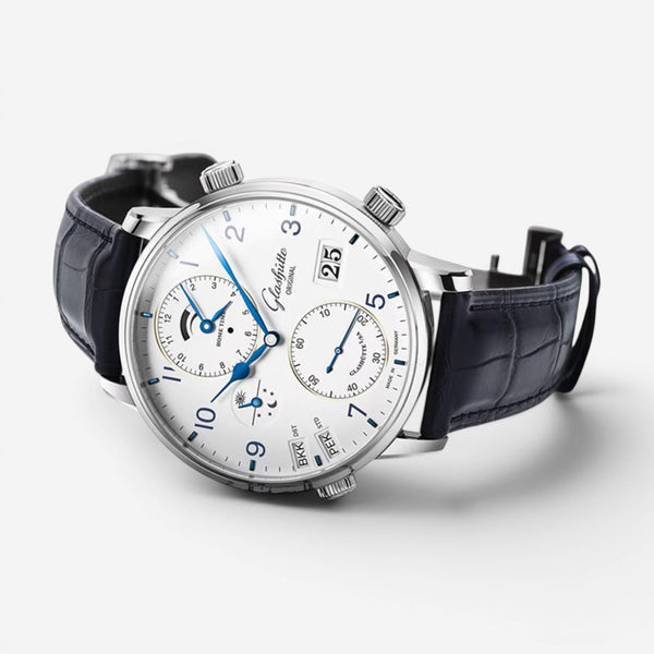 Glashütte Original Senator Cosmopolite Stainless Steel Automatic Men's Watch 1-8