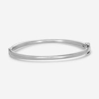 Armenta New World Grey Sterling Silver Champagne Diamond Huggie Bracelet 17291