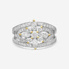 Kwiat 18K White Gold Diamond Statement Ring Sz. 6.75 17518
