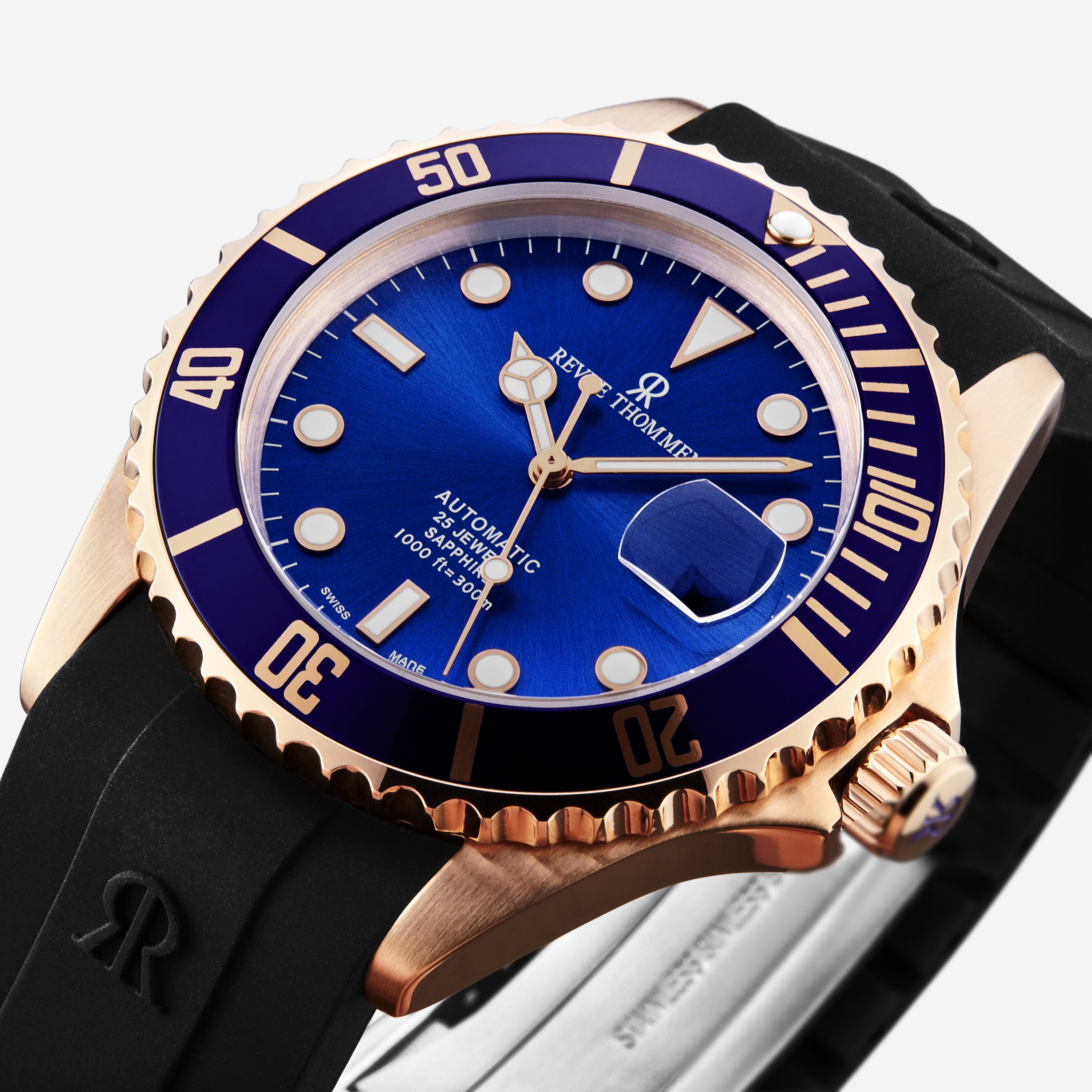 Revue Thommen Diver Blue Dial Stainless Steel Automatic Men's Watch 17571.2865 - THE SOLIST