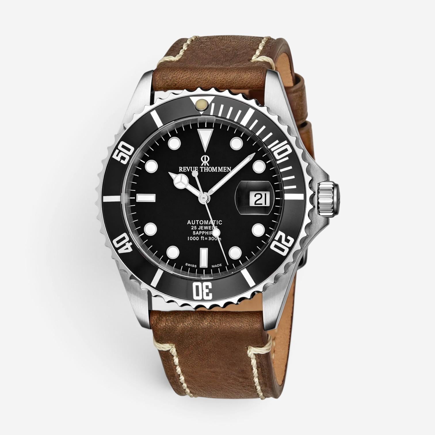 Revue Thommen Diver Stainless Steel Automatic Men's Watch 17571.2537