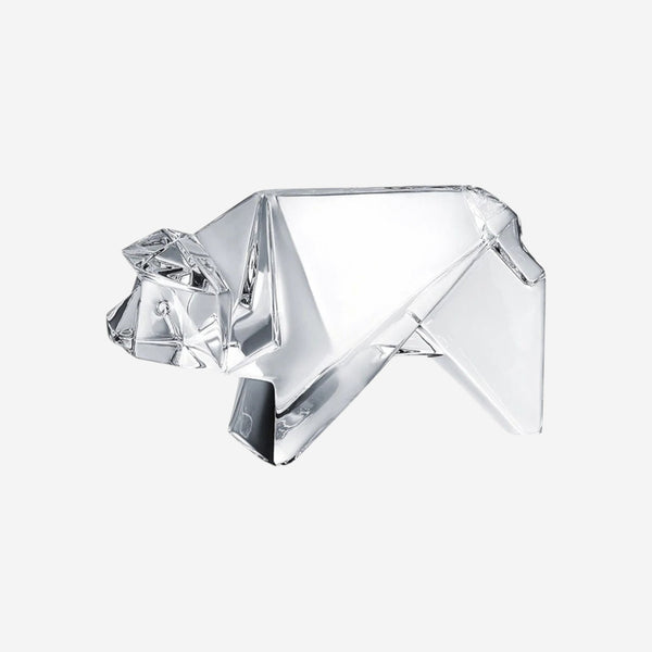 Baccarat Crystal Origami Pig Figurine 1762692